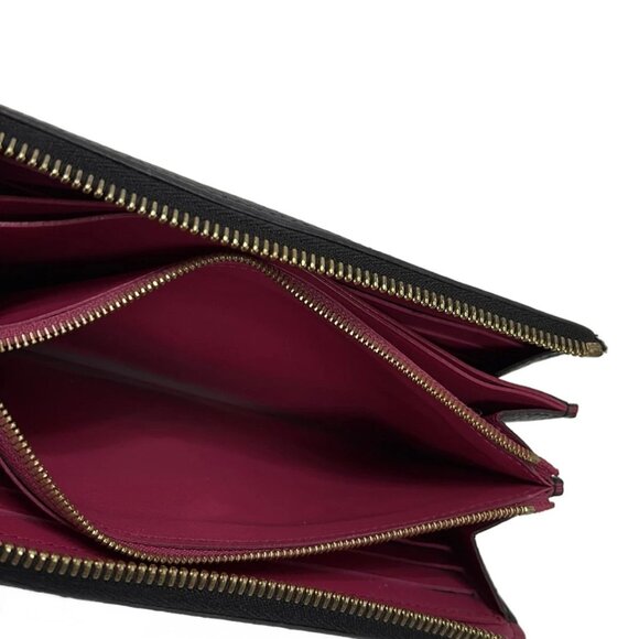 LOUIS VUITTON Portefeuille Comet Noir Cuir Taurillon Leather Wallet 357-072025 - Picture 4 of 5